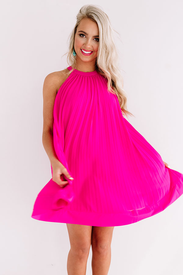 Arriving In Aruba Pleated Dress Image - 4