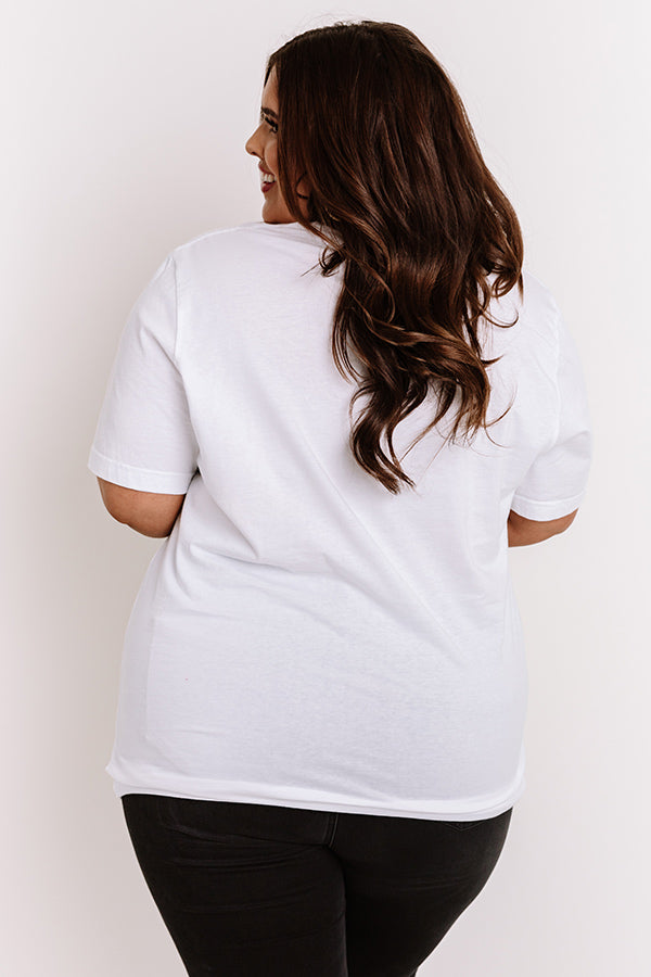Killin' It Leopard Lips Shift Tee in White Curves Image - 4