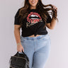 Killin' It Leopard Lips Shift Tee in Black Curves Image - 1