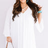 Memory Lane Shift Dress In White Curves Image - 1