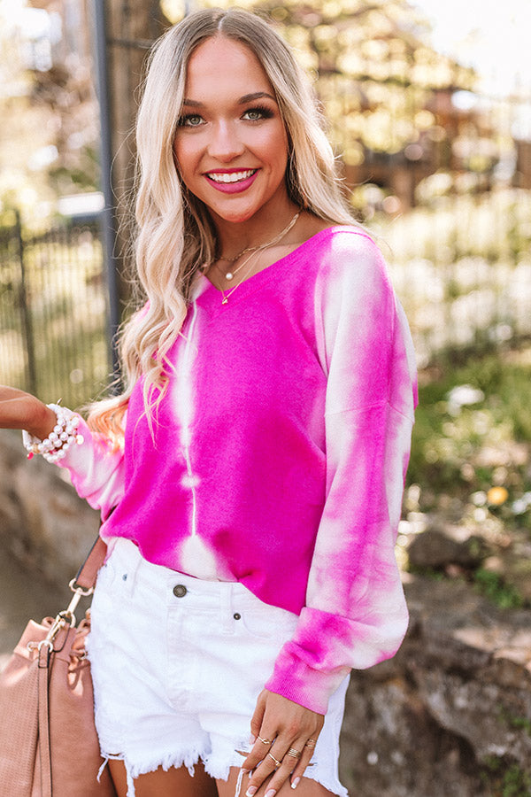 Seaside Splurge Tie Dye Sweater Image - 4