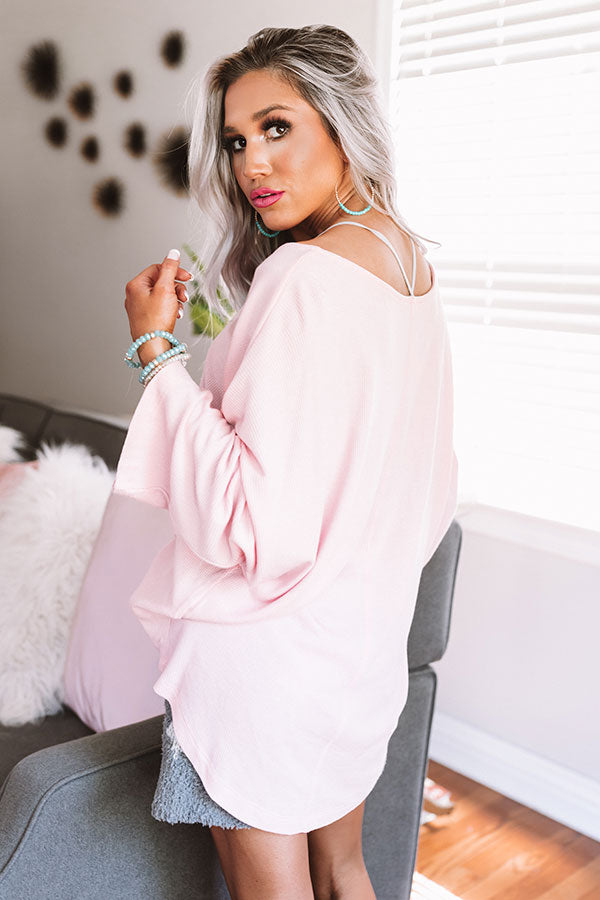 A Beautiful Life Knit Tunic In Pink Image - 5