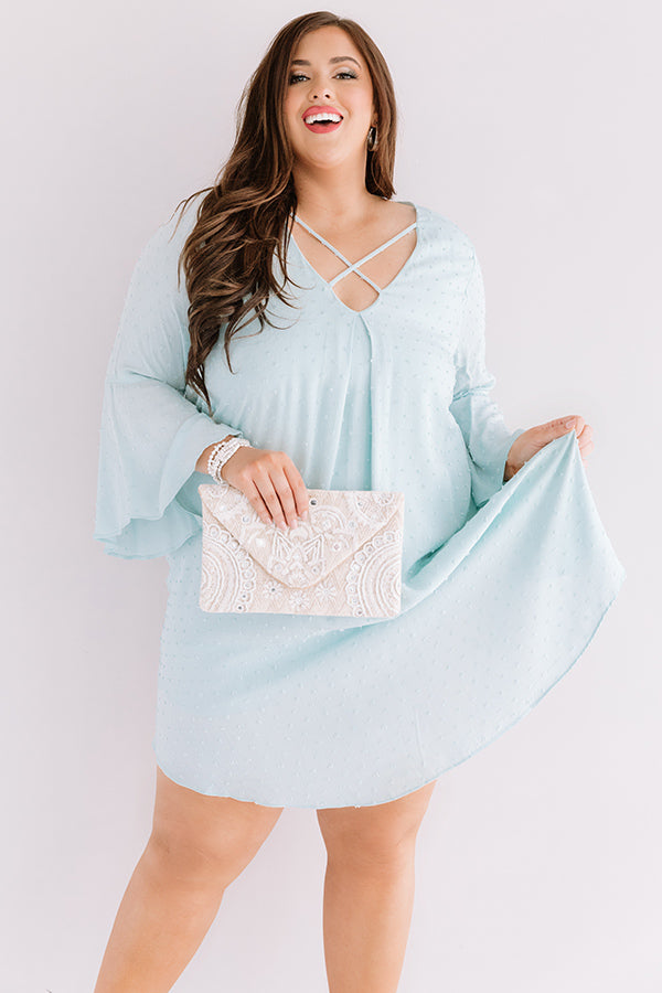 Memory Lane Shift Dress In Mint Curves Image - 1