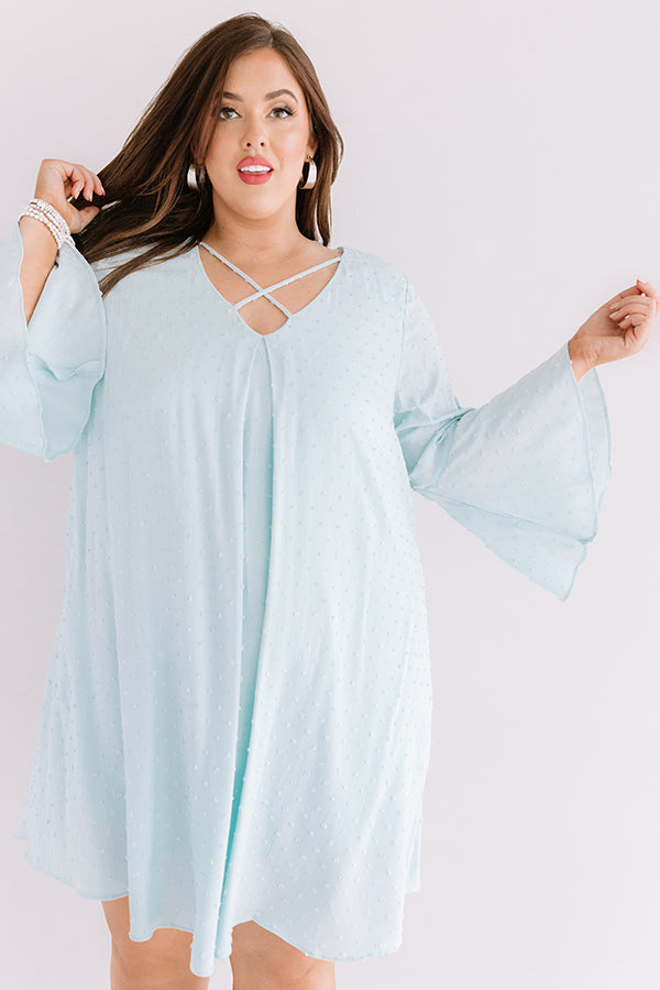 Memory Lane Shift Dress In Mint Curves Image - 5