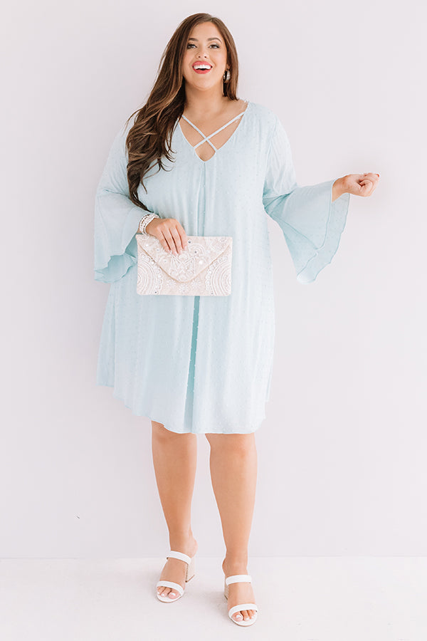 Memory Lane Shift Dress In Mint Curves Image - 2