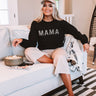Mama Leopard Sweatshirt In Black Image - 1