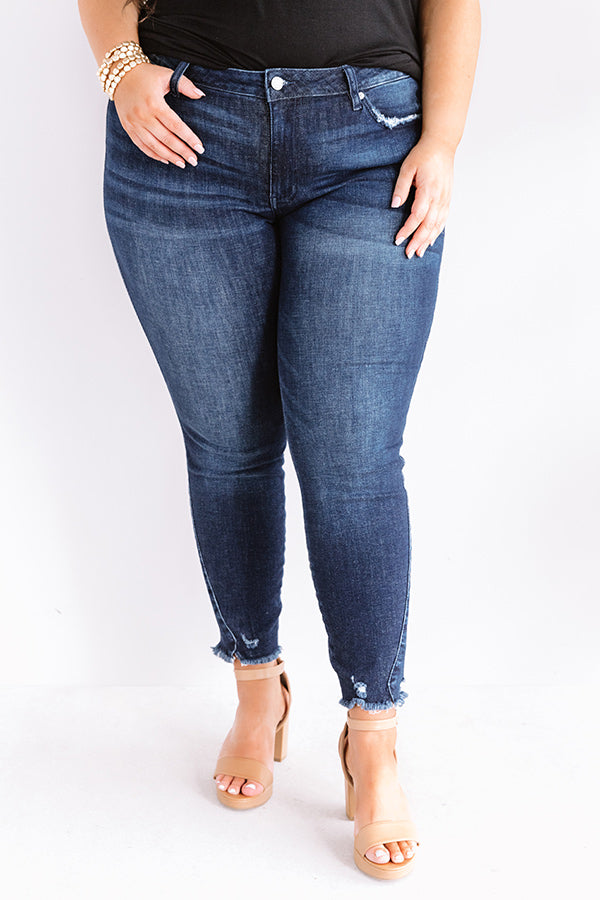 KanCan The Sarabeth Midrise Ankle Skinny Curves Image - 2