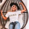 Mama Leopard Shift Tee In White Image - 1
