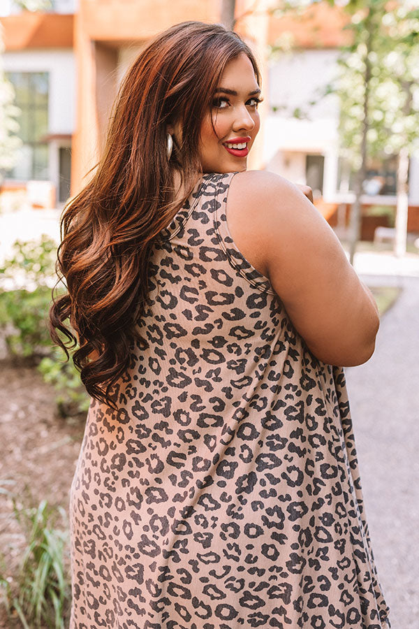 Young Love Leopard Midi Dress Curves Image - 5