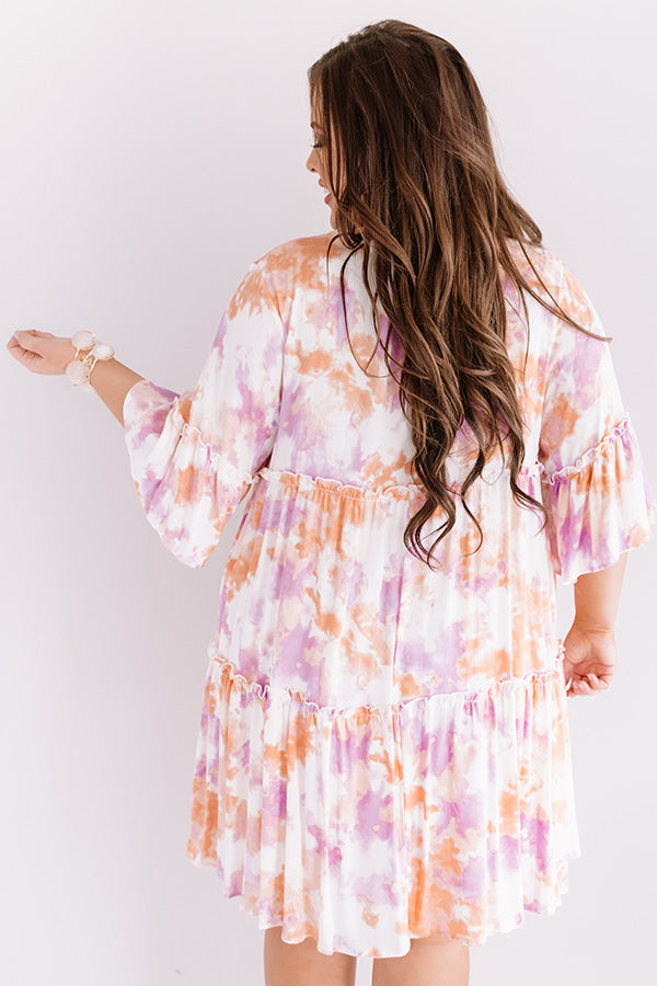 Color Story Tie Dye Shift Dress Curves Image - 1