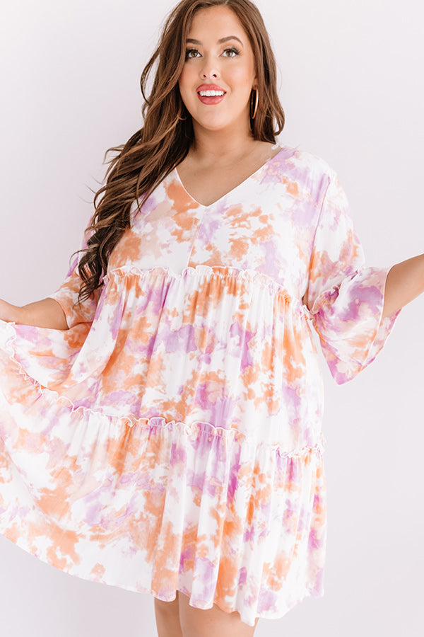 Color Story Tie Dye Shift Dress Curves Image - 1