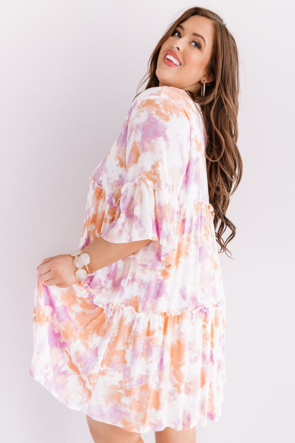 Color Story Tie Dye Shift Dress Curves Image - 1