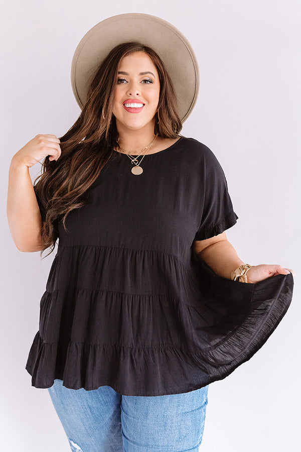 Simply Southern Babydoll Top in Black Curves – Impressions Online