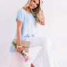 Cabana Toast Shift Top In Sky Blue Image - 1