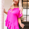 Cabana Toast Shift Top In Fuchsia Image - 1