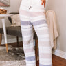 Morning Cuddles Stripe Fuzzy Pants Image - 1
