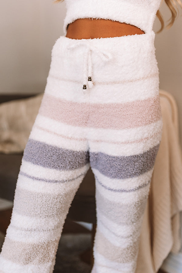 Morning Cuddles Stripe Fuzzy Pants Image - 3