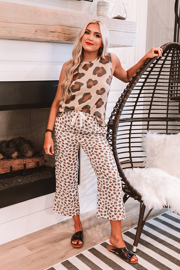 Ever So Effortless Leopard Top in Iced Mocha Image - 3