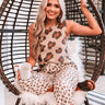Ever So Effortless Leopard Top in Iced Mocha Image - 1