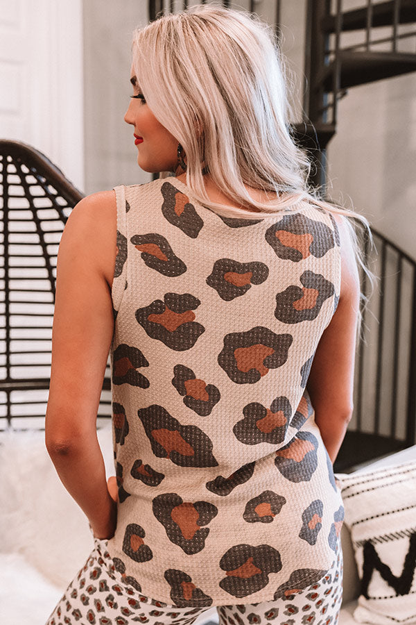 Ever So Effortless Leopard Top in Iced Mocha Image - 5
