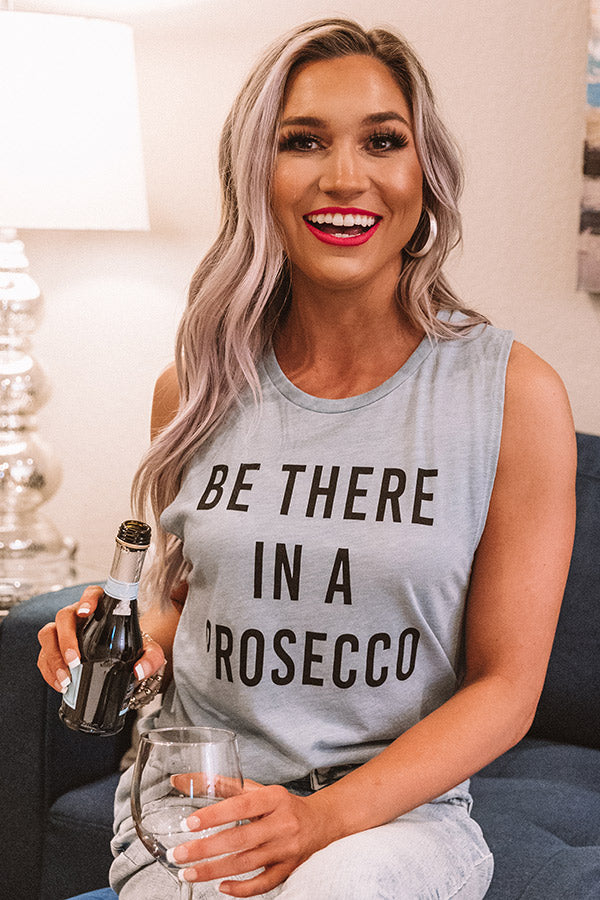 Be There In A Prosecco Boyfriend Tank in Airy Blue Image - 5