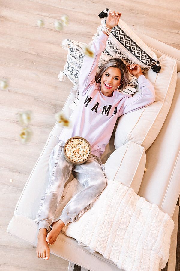 Mama Sweatshirt In Lavender Image - 2