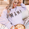 Mama Sweatshirt In Lavender Image - 1