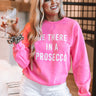 Be There In A Prosecco Sweatshirt In Neon Pink Image - 1