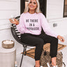 Be There In A Prosecco Sweatshirt In Pink Image - 1