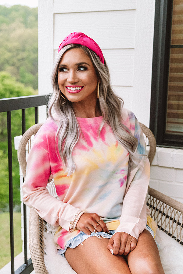 Meant For More Tie Dye Tee in Pink Image - 4