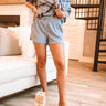 Countdown To Cozy Waffle Knit Shorts In Blue Image - 1