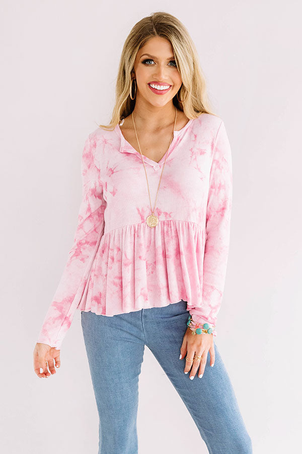 Oui Oui Babydoll Tie Dye Top Image - 3