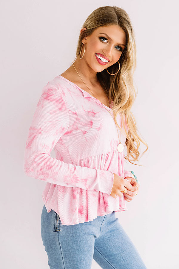 Oui Oui Babydoll Tie Dye Top Image - 5