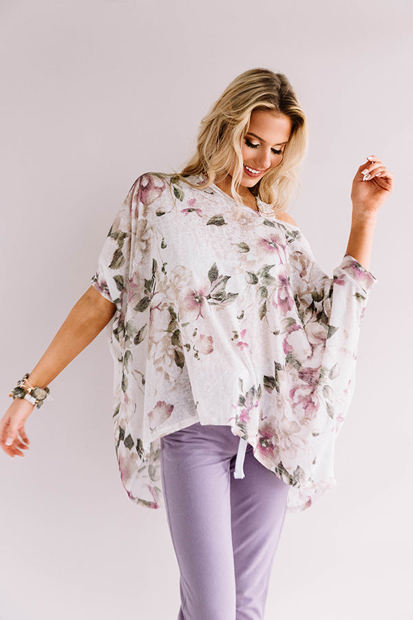 Small Town Memories Floral Knit Top Image - 4