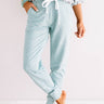 Play It Cozy Midrise Joggers in Limpet Shell Image - 1