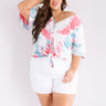 Sea Dune Tie Dye Top Curves Image - 1