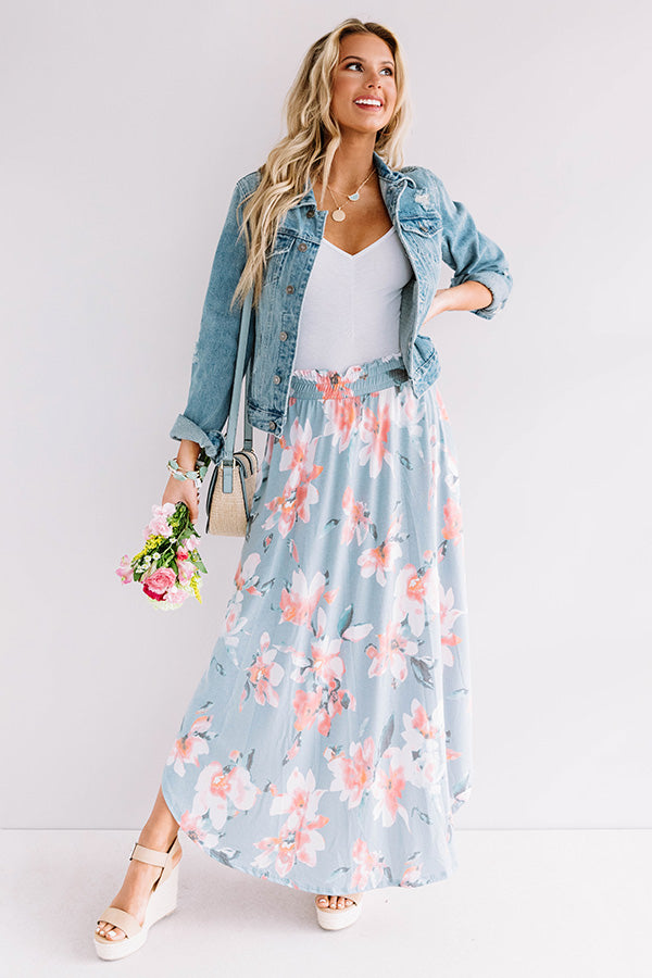 Better In Blooms Skirt In Sky Blue Image - 2