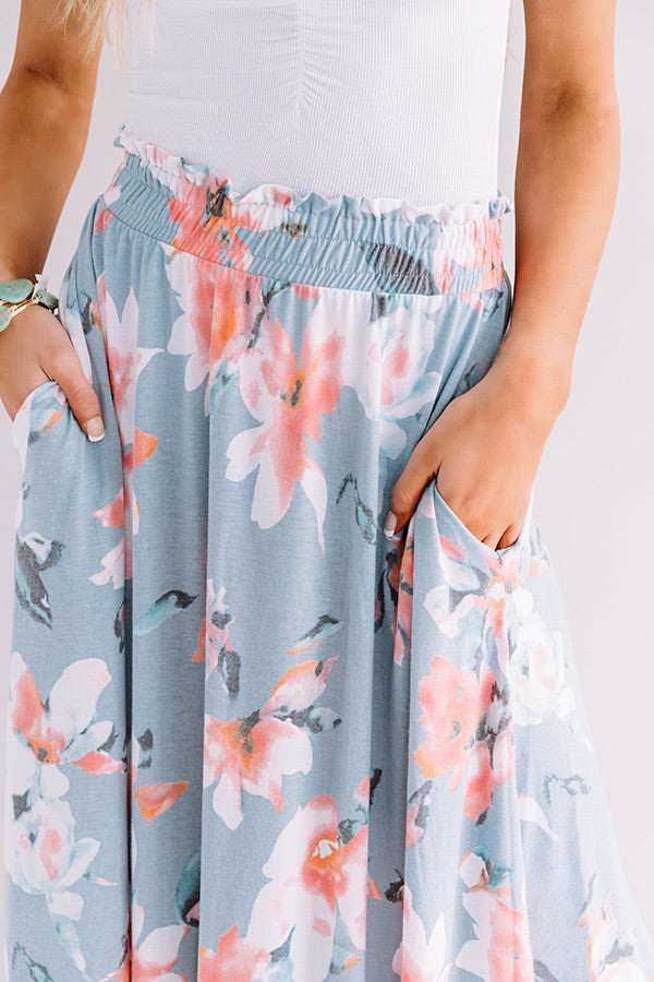 Better In Blooms Skirt In Sky Blue Image - 3