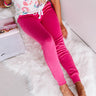 Cozy As They Come Midrise Joggers in Hot Pink Image - 1