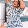 Chill Zone Leopard Top In Sky Blue Curves Image - 1