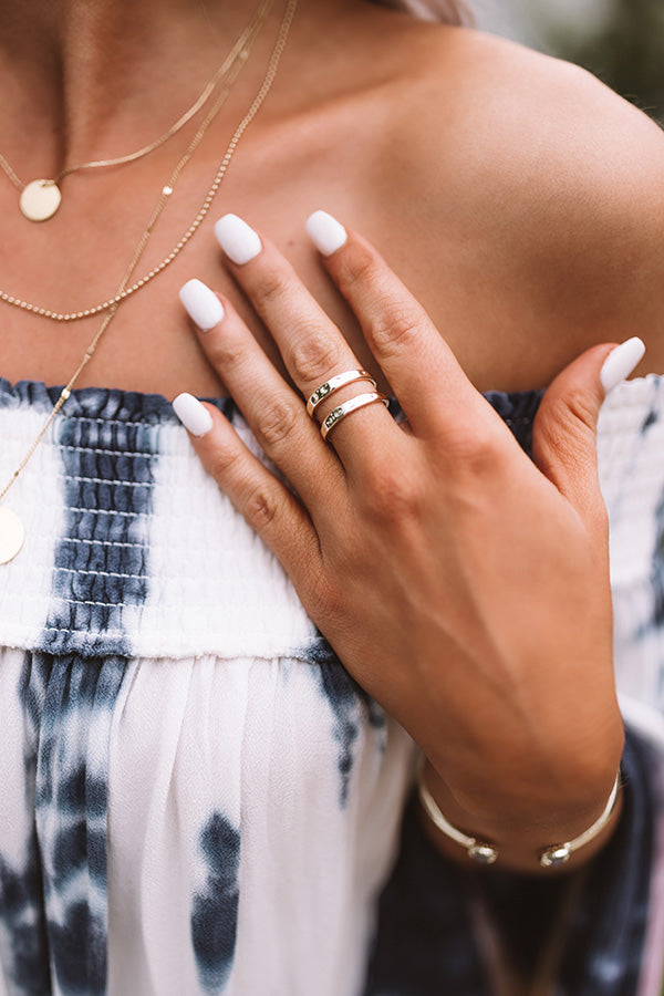 Kendra Scott Zorte Double Band Gold Ring Image - 1