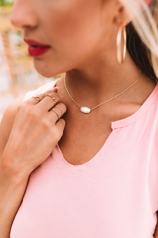 Kendra Scott White Isla Kyocera Opal Necklace Necklace Rare HTF | eBay