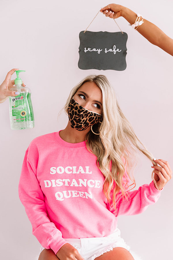 So Chic Cloth Leopard Face Mask Image - 1