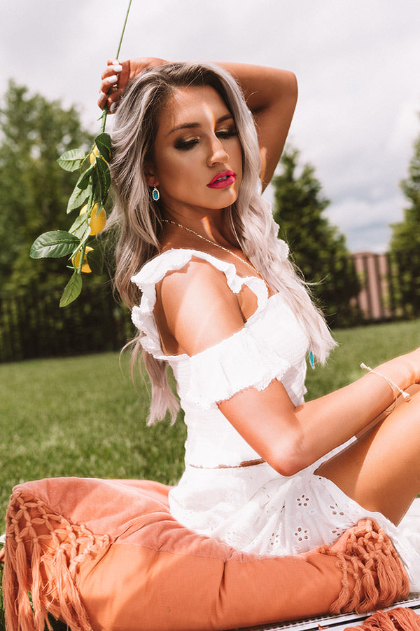 Kendra Scott Lee Gold Drop Earrings in Bronze Veined Turquoise Magnesite Image - 3