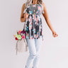 Better In Blooms Babydoll Top In Turquoise Image - 1