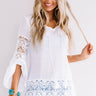 Haute Or Yacht Crochet Top In White Image - 1