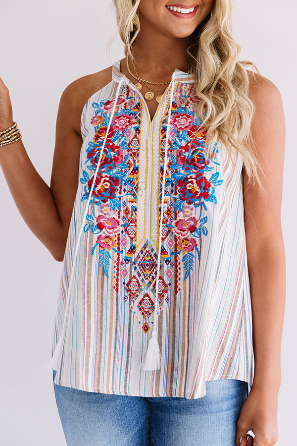 Seaside Sweetie Embroidered Top Image - 3