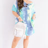 Trend Alert Tie Dye Dress In Blue Curves Image - 1