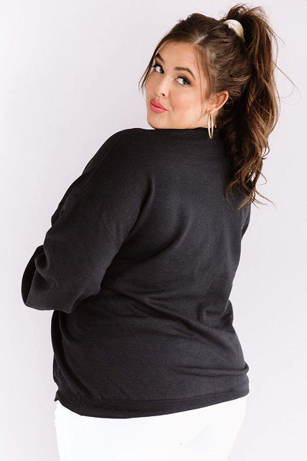 Colorful Mama Sweatshirt in Black Curves Image - 1