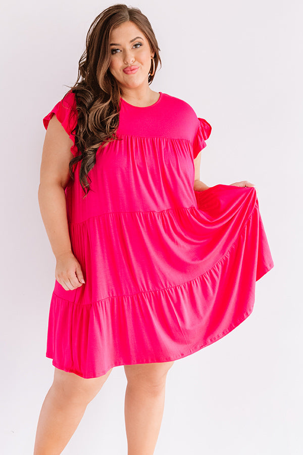 Story Of Us Babydoll Dress In Rose Curves Image - 4